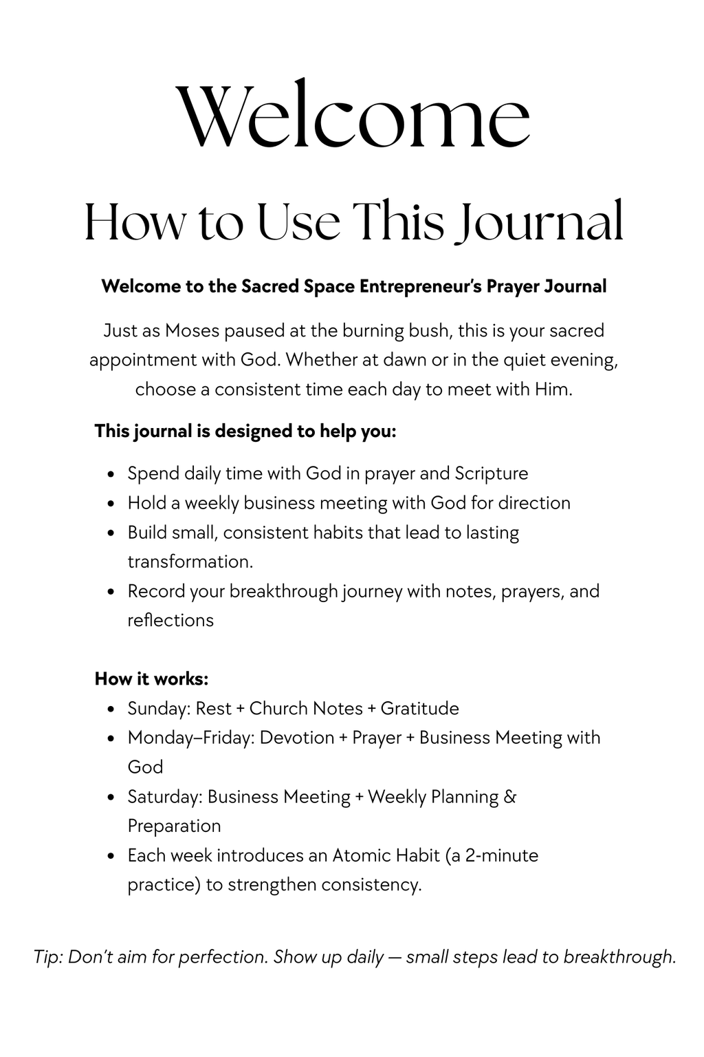 Jumping the Hurdle: Get Ready — Free Digital Journal (1-Week Edition)